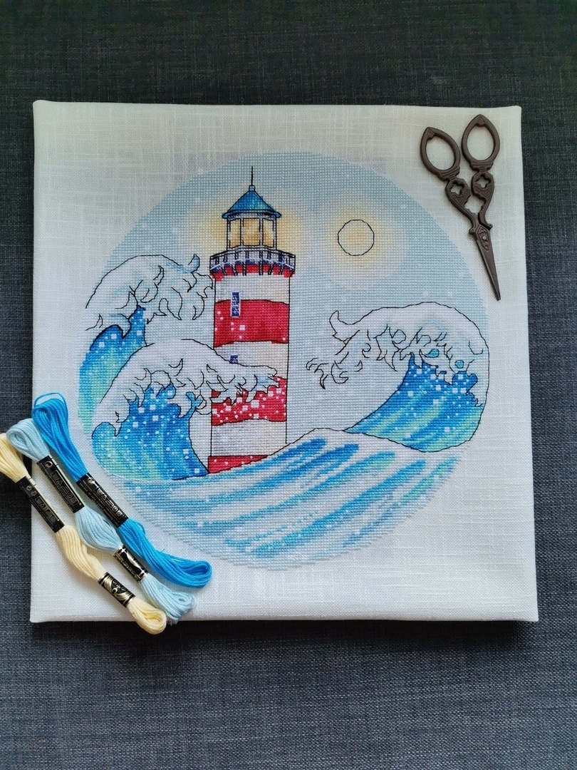 Lighthouses. Music of the Sea Cross Stitch Pattern фото 2
