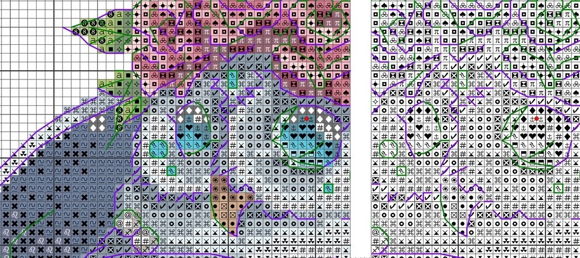 Owl with Roses Cross Stitch Pattern фото 8
