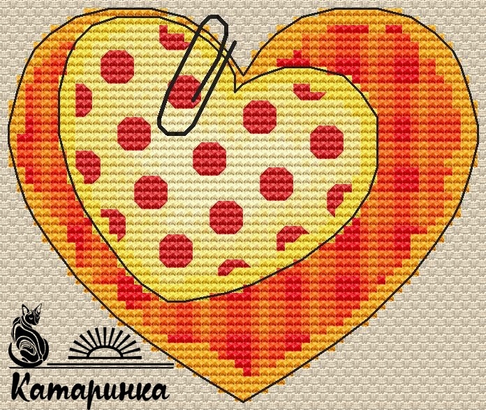 Valentine Сard Cross Stitch Pattern фото 1
