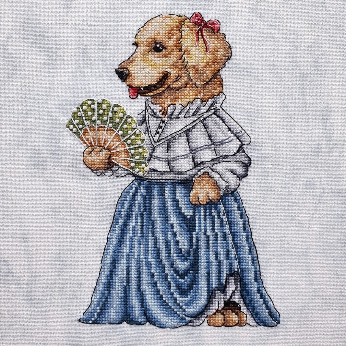 Lady Dog Cross Stitch Pattern фото 1
