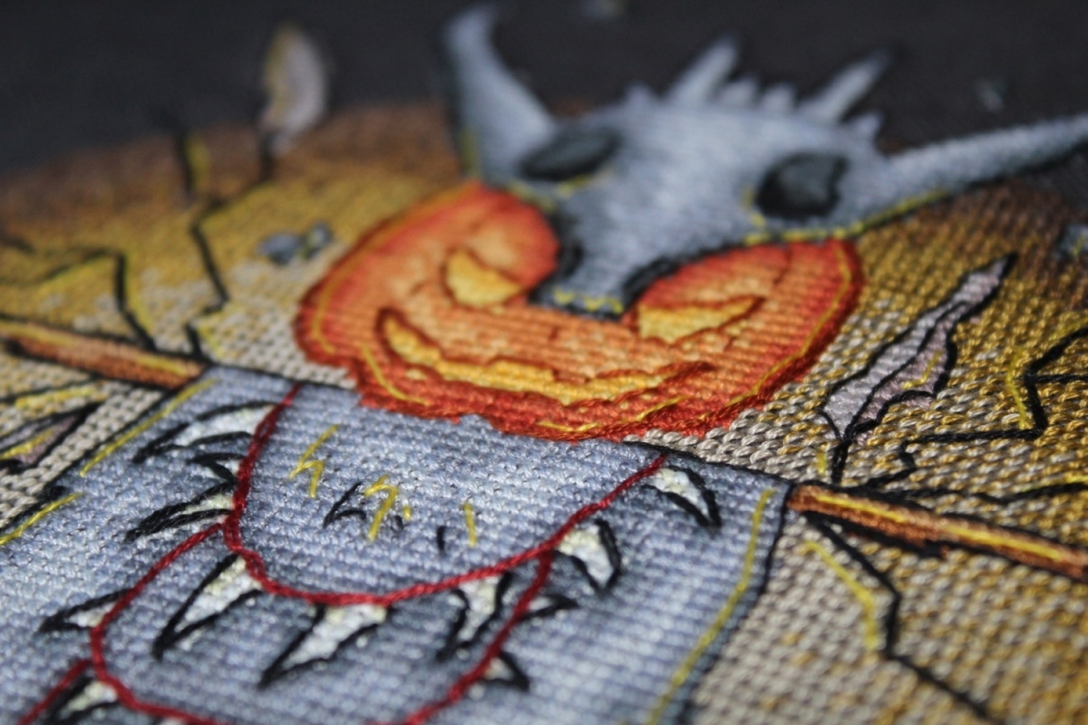 Happy Halloween! Scarecrow Cross Stitch Pattern фото 6