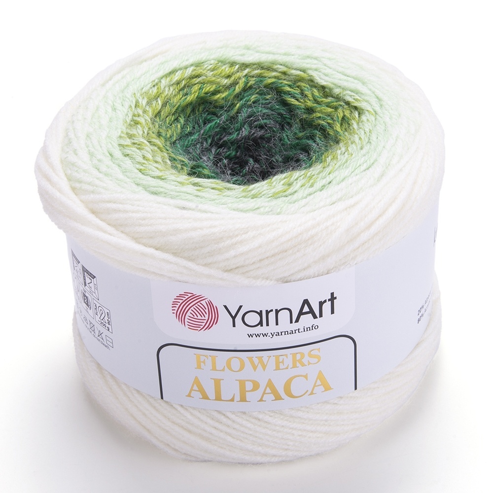 YarnArt Flowers Alpaca, 20% Alpaca, 80% Acrylic, 2 Skein Value Pack, 500g фото 2