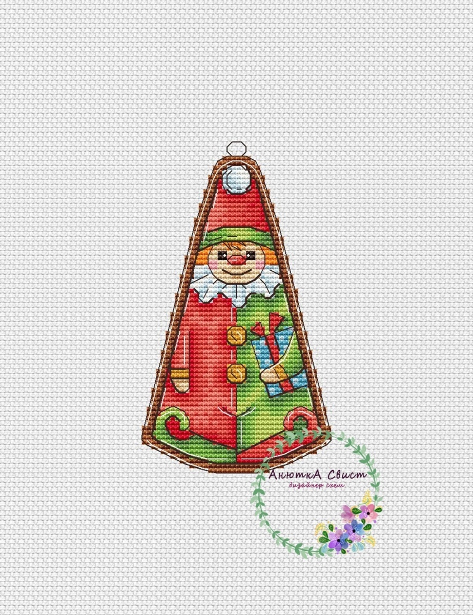 Ginger Clown Cross Stitch Pattern фото 1