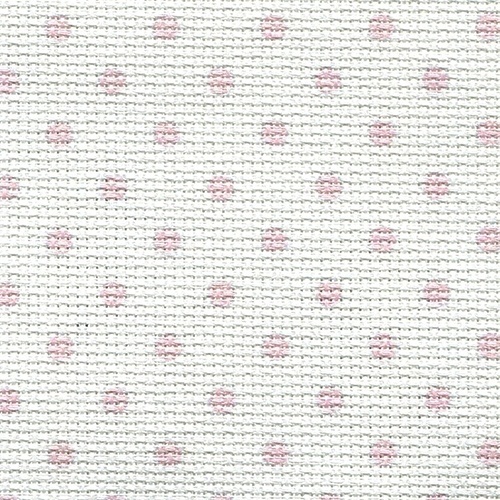 14 Count Aida Designer Fabric by Bestex Pink Dots фото 1