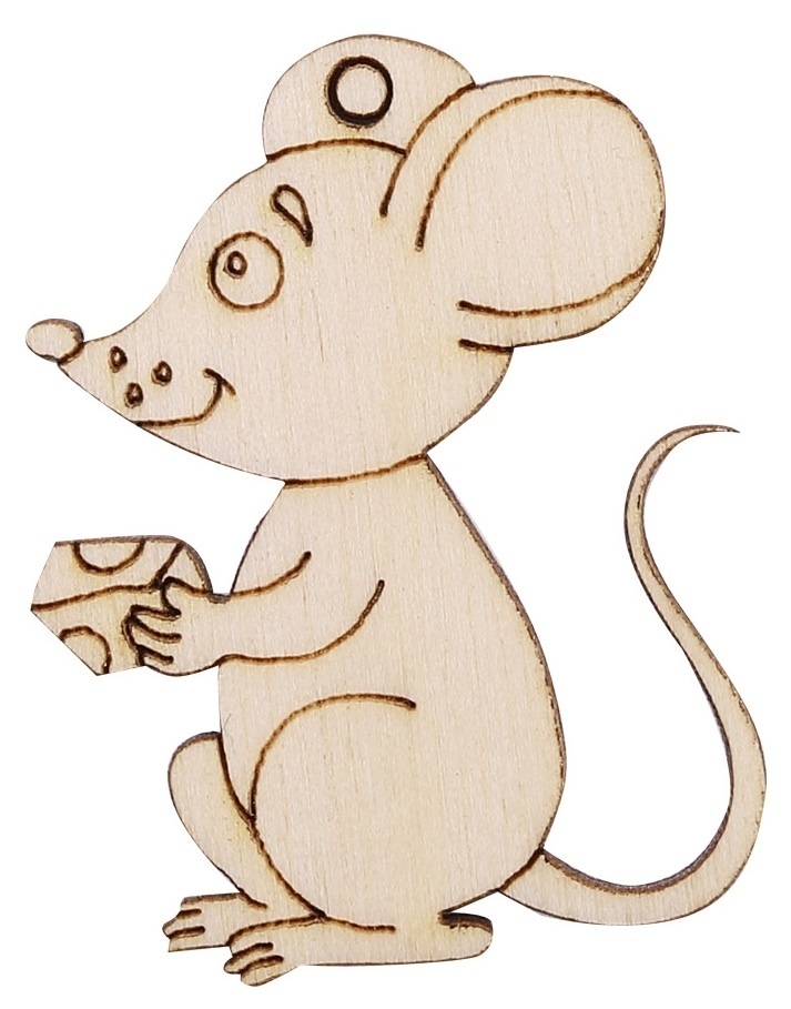 Wooden Mousy with Cheese фото 1