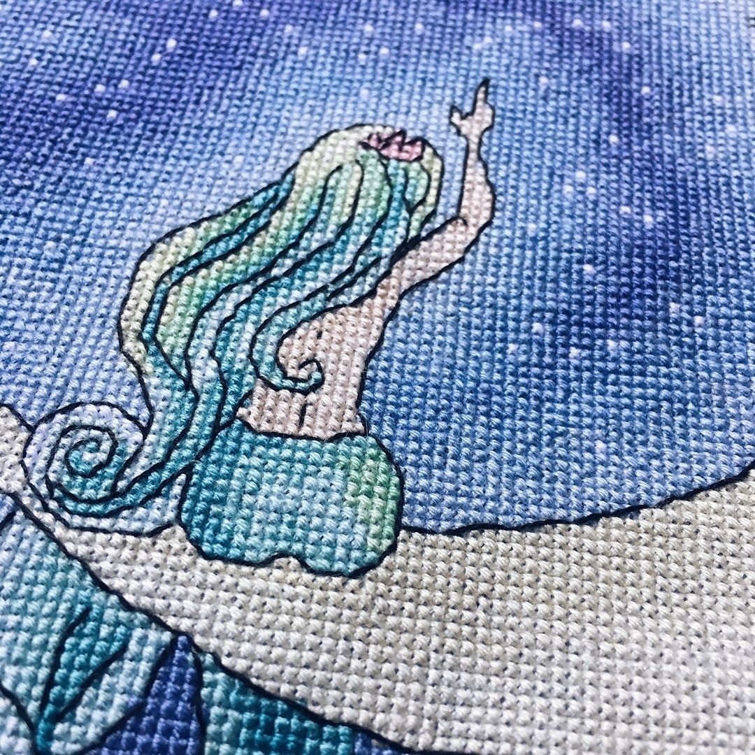 Little Mermaid Cross Stitch Pattern фото 3