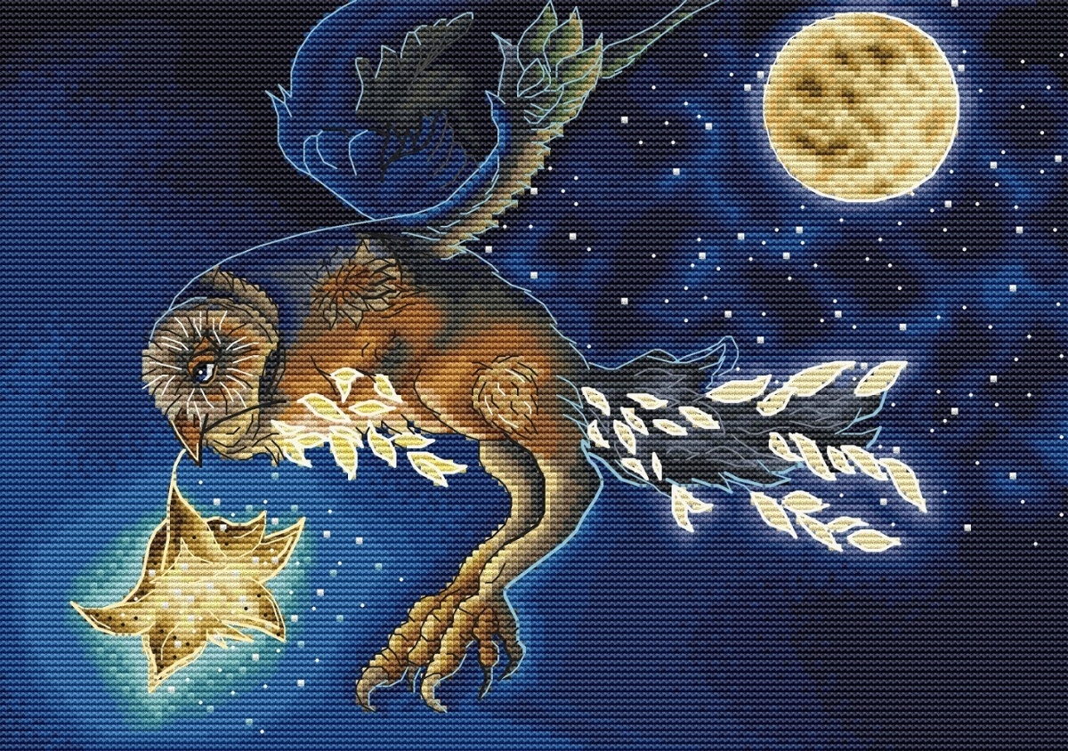 Guardian of the Night Cross Stitch Pattern фото 1