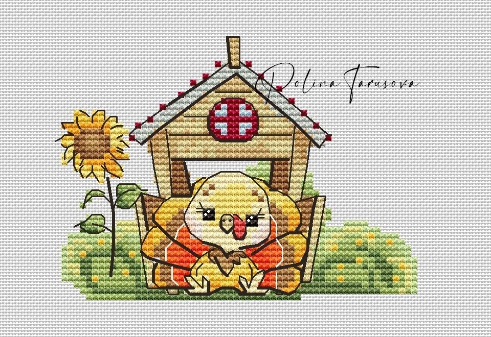 Farm. Turkey Cross Stitch Pattern фото 1