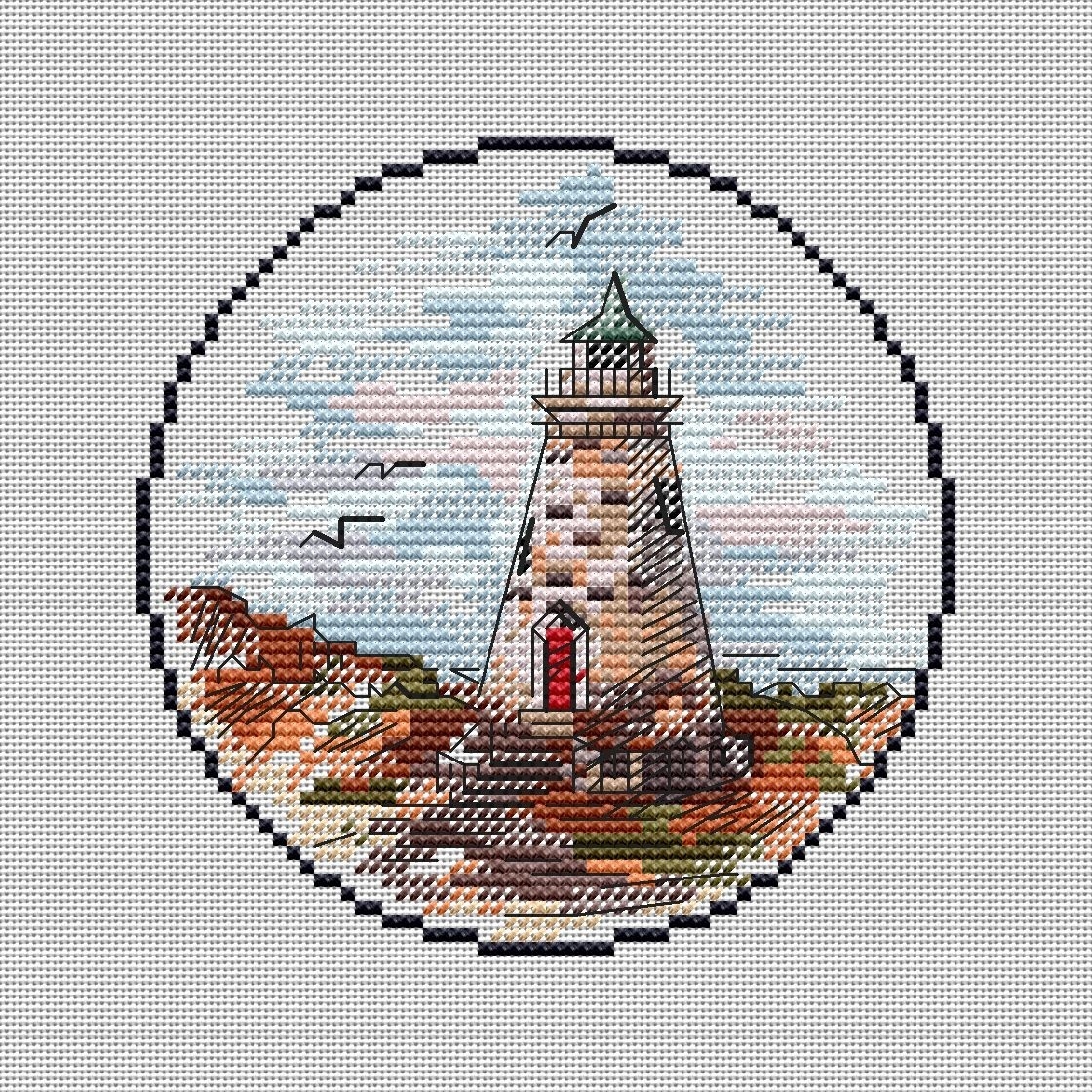 Small Lighthouse 7 Cross Stitch Pattern фото 2
