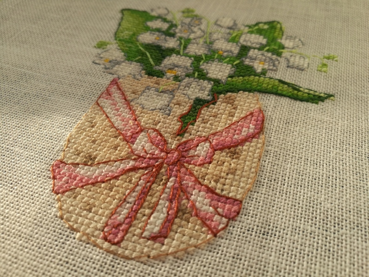 Easter Eggs. Lilies of the Valley Cross Stitch Pattern фото 4