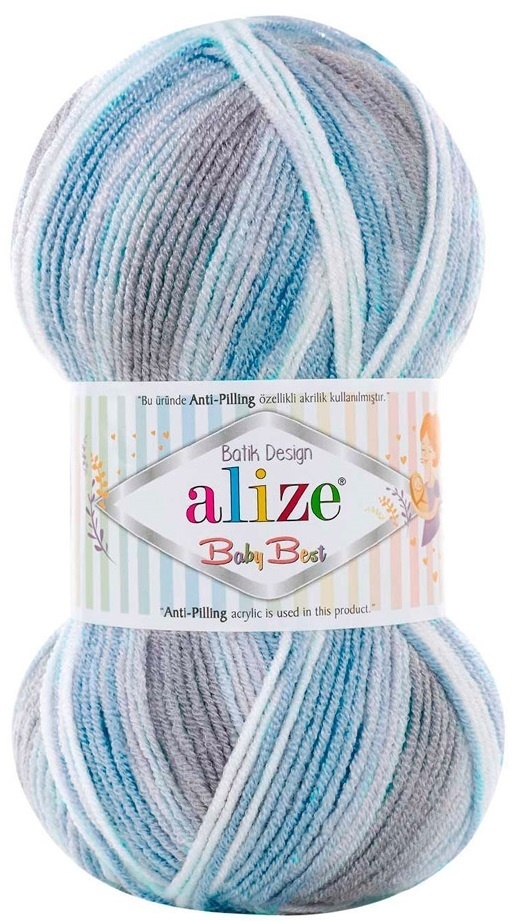 Alize Baby Best Batik, 90% acrylic, 10% bamboo 5 Skein Value Pack, 500g фото 5