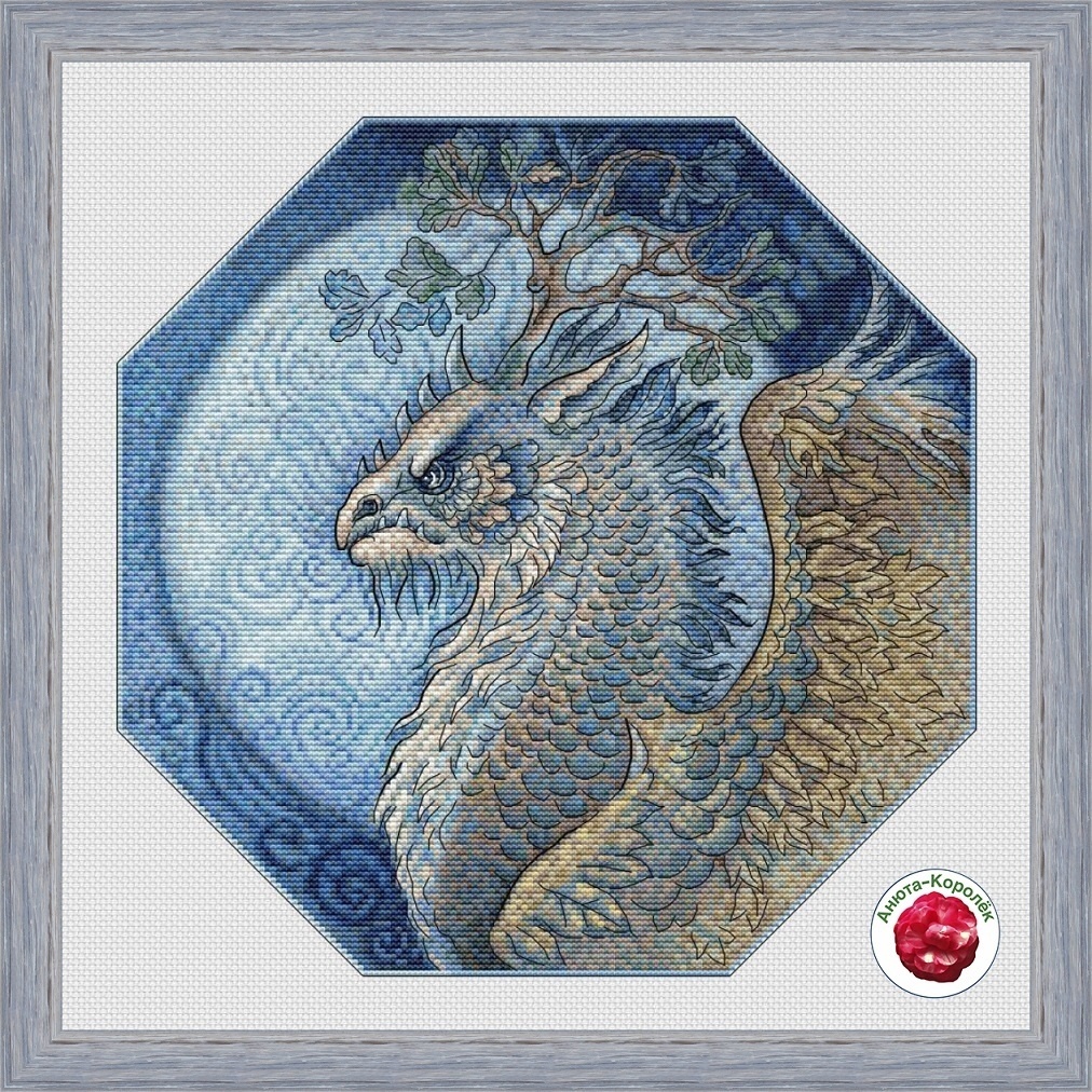 Forest Dragon Cross Stitch Pattern фото 1