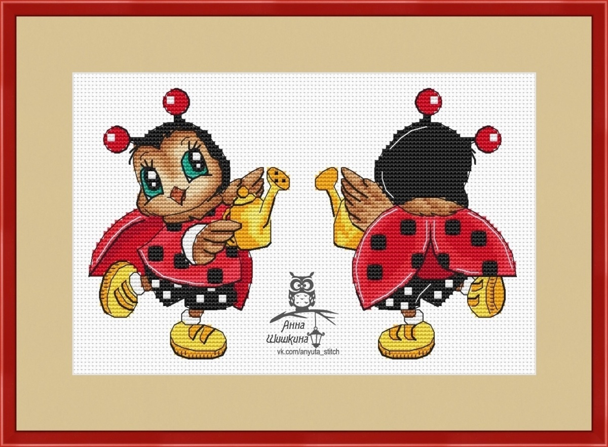 I'm Ladybug! Cross Stitch Pattern фото 1