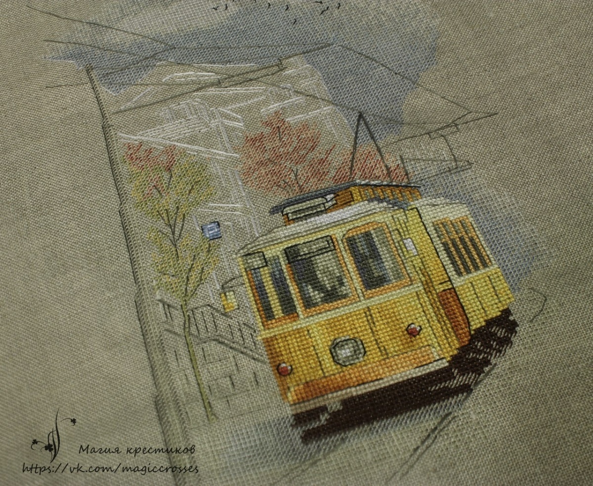 Portuguese Tram Cross Stitch Pattern фото 4