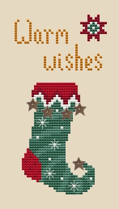 Christmas Elf Sock Cross Stitch Pattern фото 1