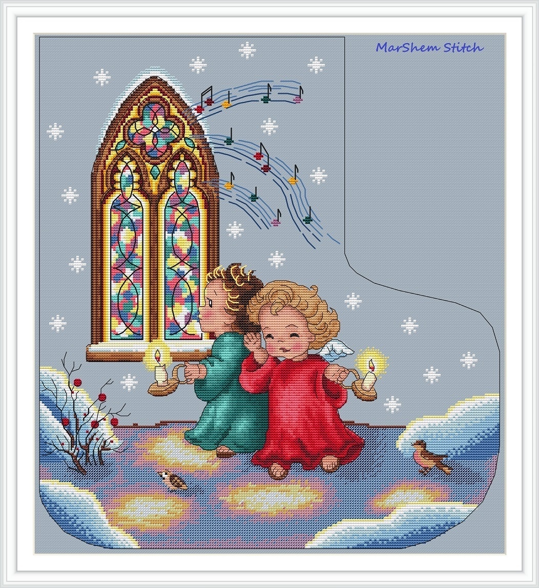 Hymns of Christmas Cross Stitch Pattern фото 2