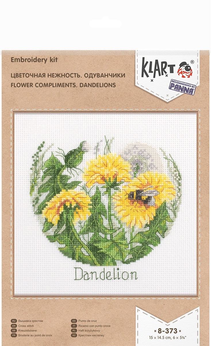 Flower Compliments. Dandelions Cross Stitch Kit фото 2