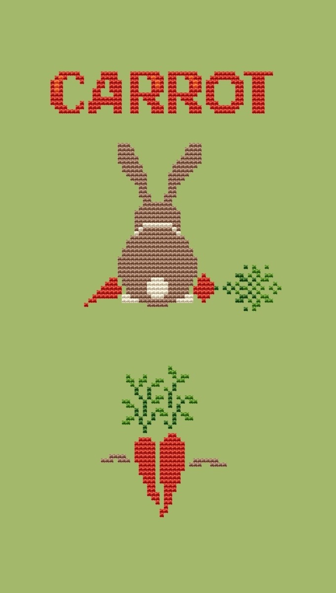 Carrot Cross Stitch Pattern фото 5