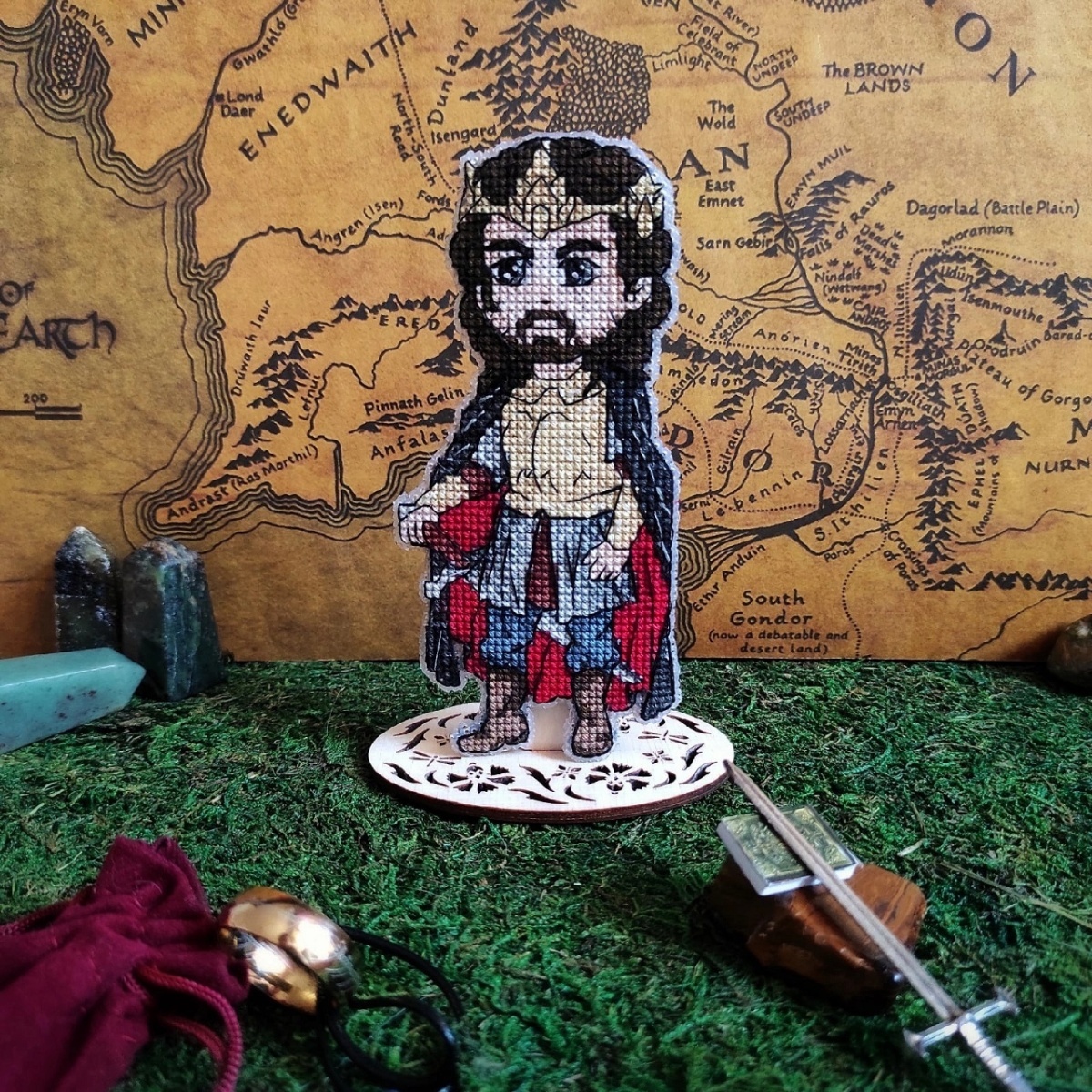 Middle-Earth. Aragorn Cross Stitch Pattern фото 3