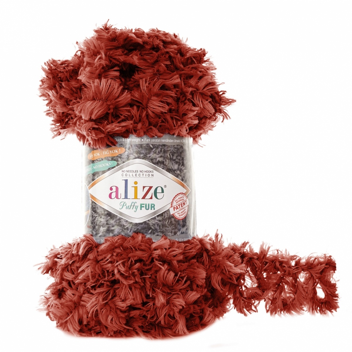 Alize Puffy Fur, 100% Polyester 5 Skein Value Pack, 500g фото 15