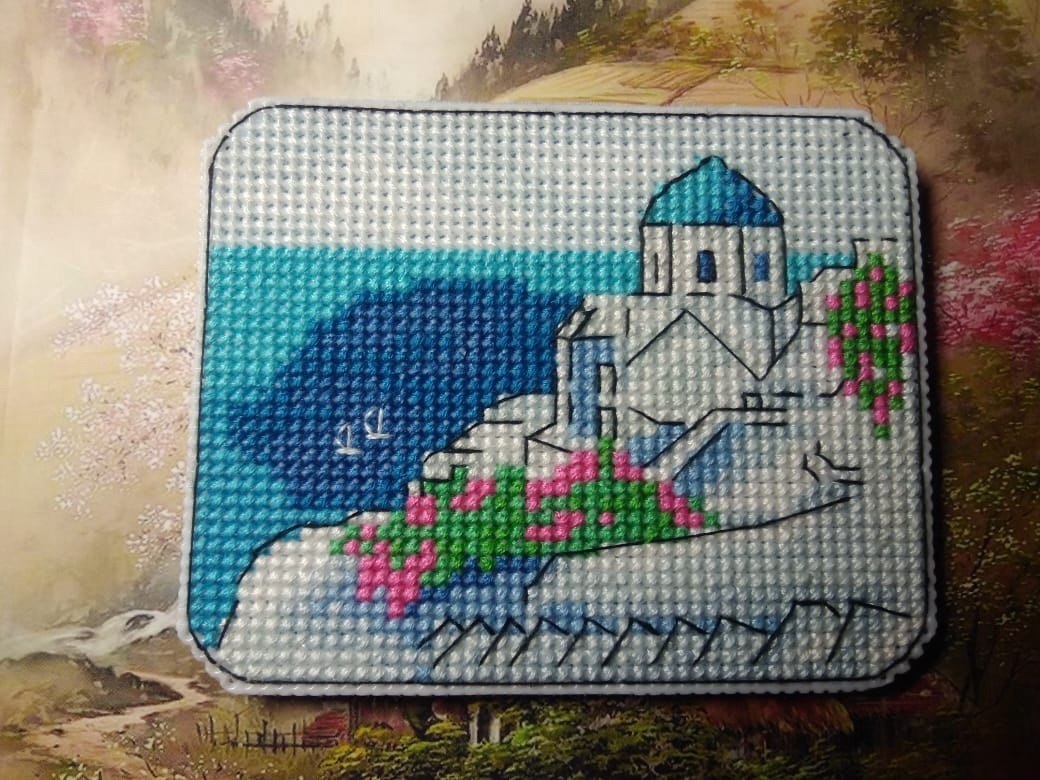 Santorini Cross Stitch Chart фото 4