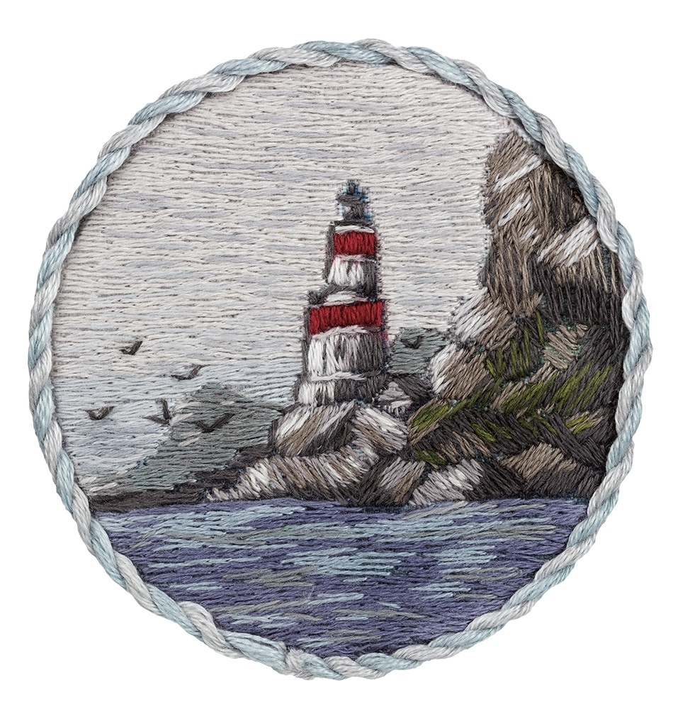 Lighthouse on the Shore Brooch Embroidery Kit фото 1