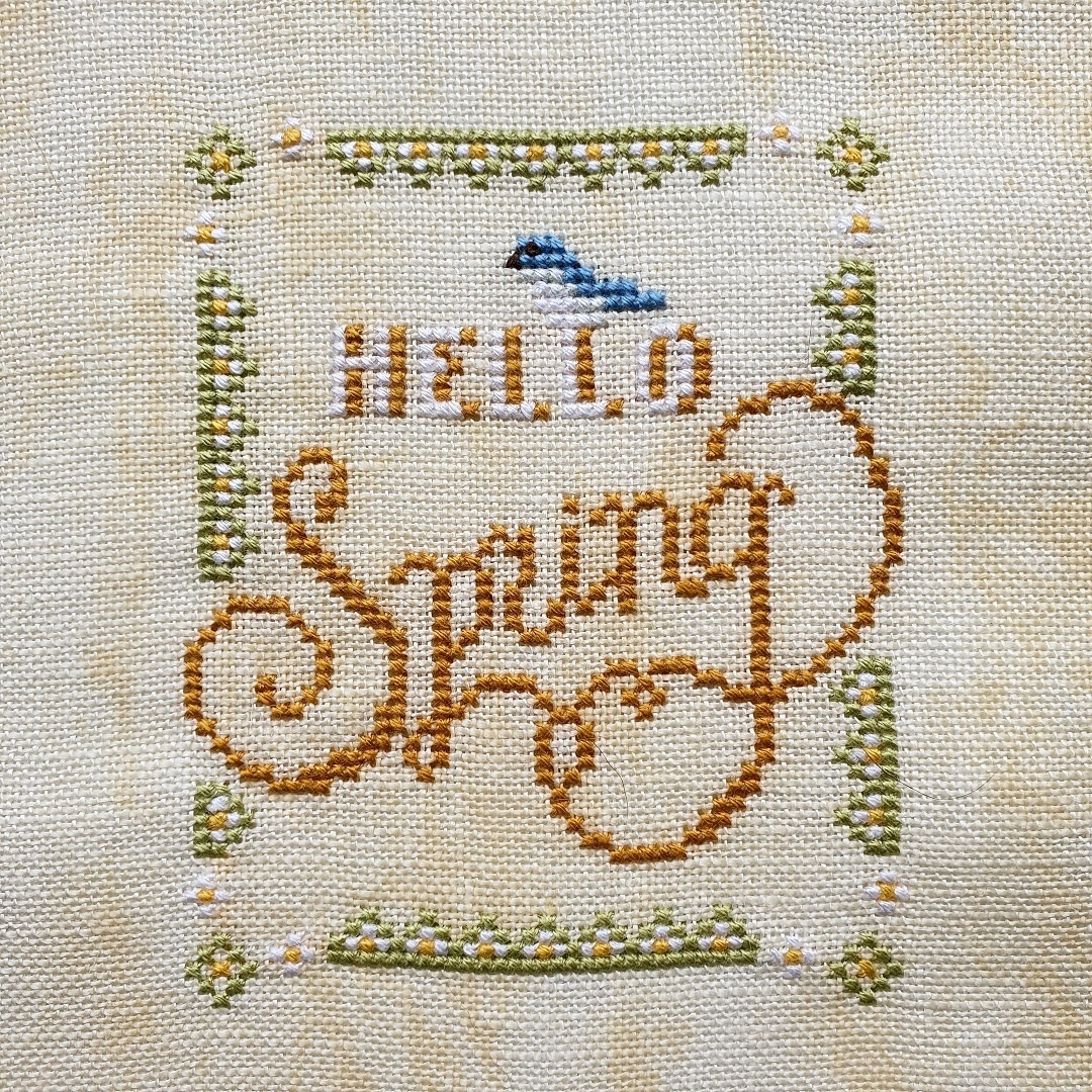 Hello Spring Cross Stitch Pattern фото 2