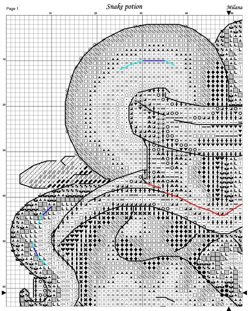 Snake Potion Cross Stitch Pattern фото 6