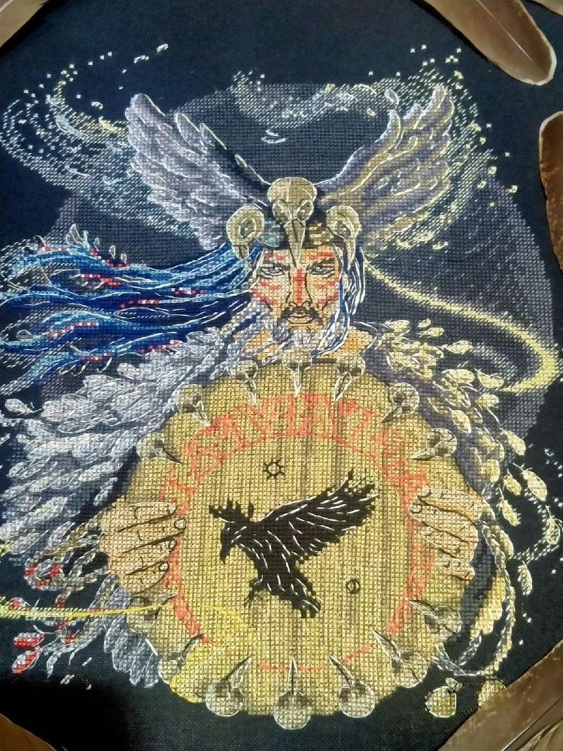 The Raven Shaman Cross Stitch Pattern фото 2