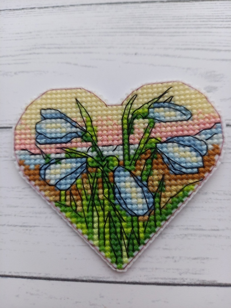 Heart. Snowdrops Cross Stitch Pattern фото 2