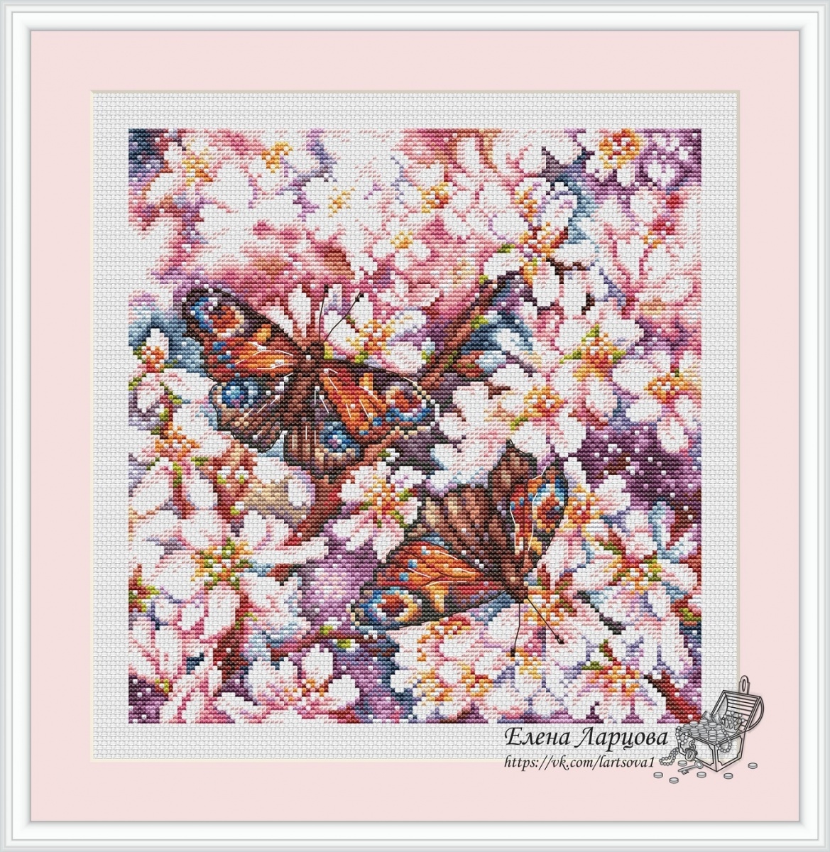 Apricot Nectar Cross Stitch Pattern фото 1