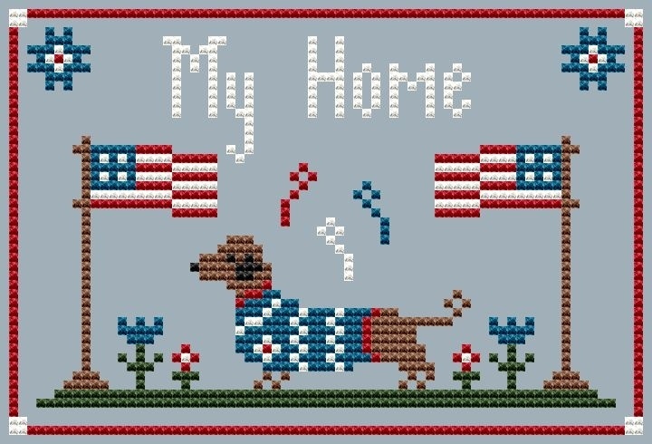 My Home Cross Stitch Pattern фото 1