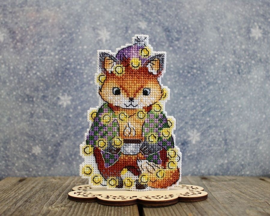 Christmas Fox Cross Stitch Kit фото 4