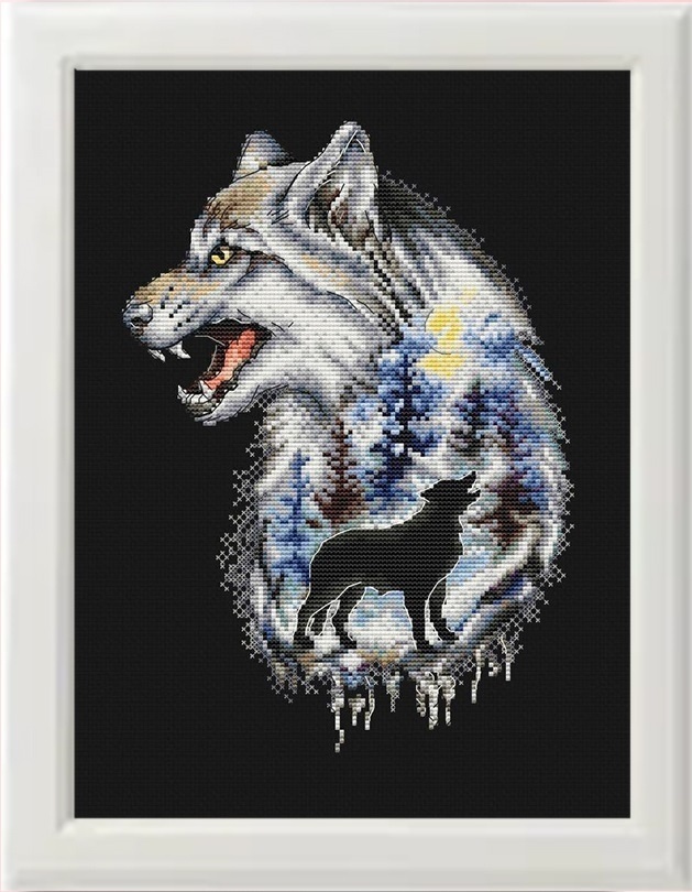 Wolf Spirit Cross Stitch Pattern фото 1