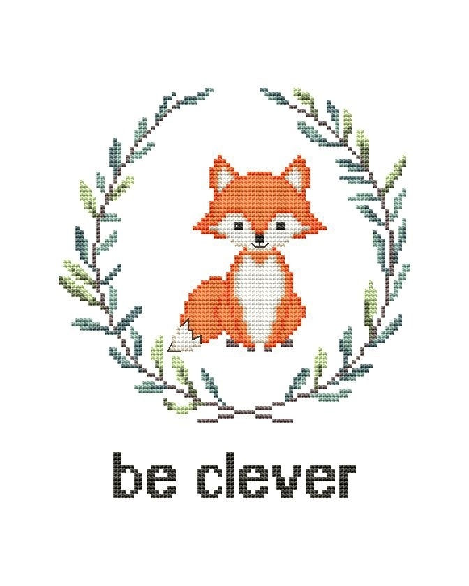 Be Clever Cross Stitch Pattern фото 1