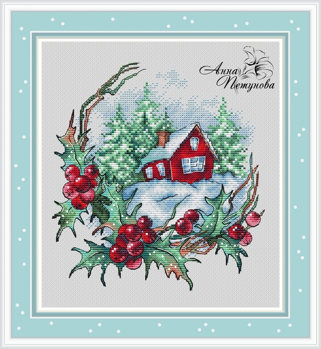 Winter Celebration Cross Stitch Pattern фото 1