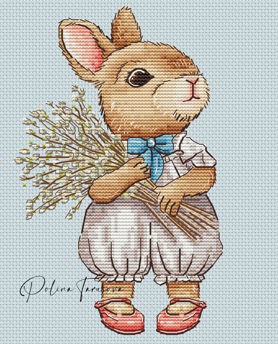 Easter Bunny. Palm Sunday Cross Stitch Pattern фото 1