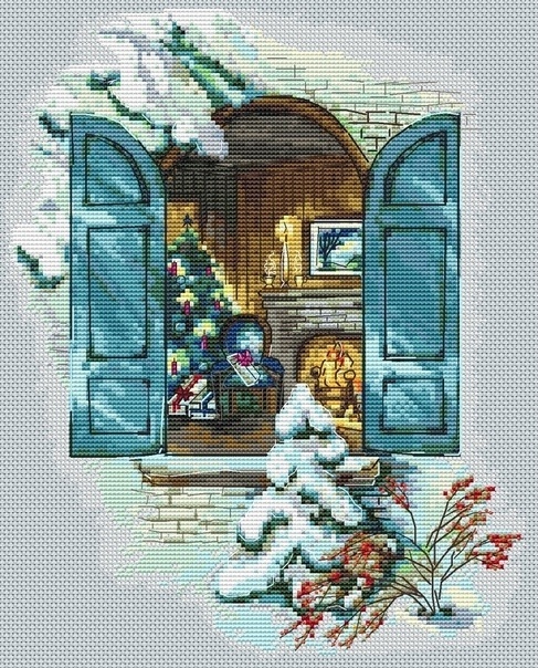 Christmas Coziness Cross Stitch Pattern фото 1
