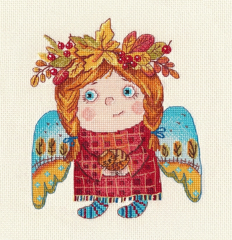 An Autumn Angel Cross Stitch Kit  фото 1