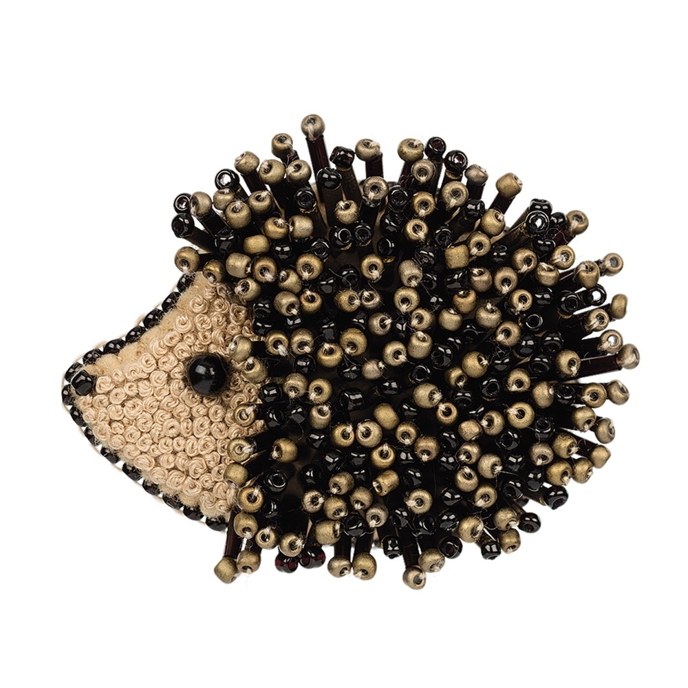 Brooch. Hedgehog Bead Embroidery Kit фото 1