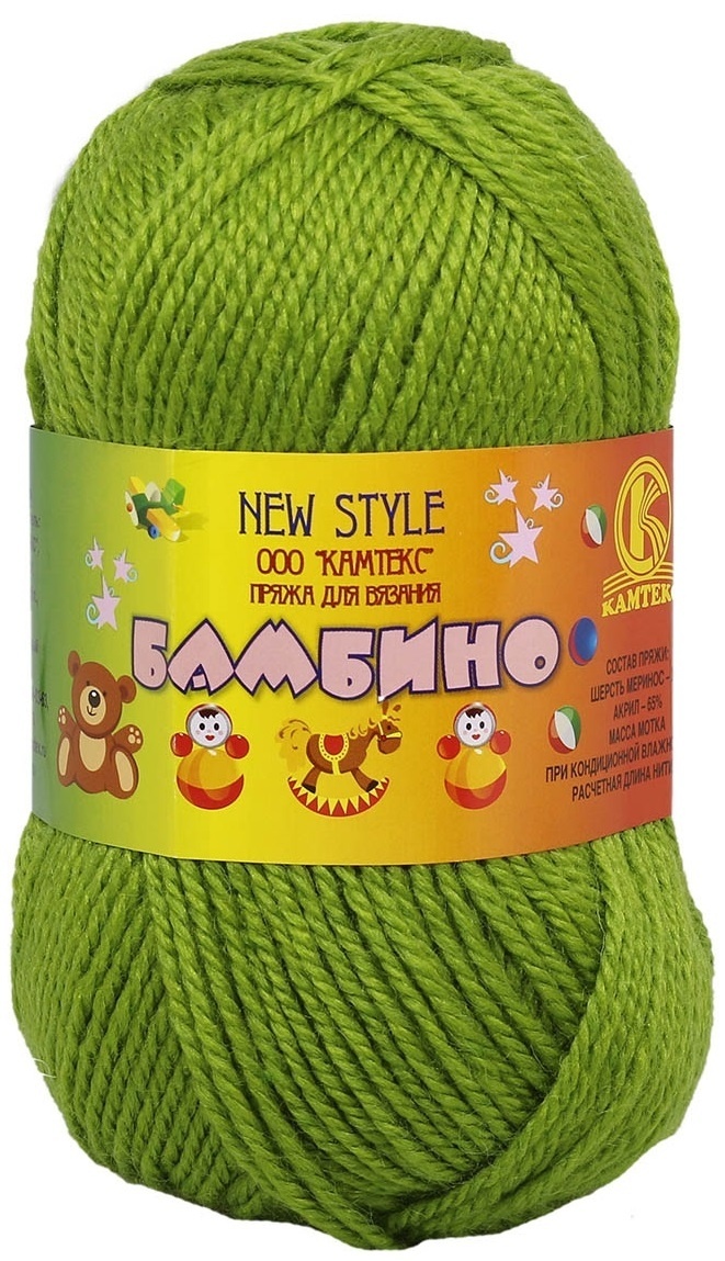 Kamteks Bambino 35% merino wool, 65% acrylic, 10 Skein Value Pack, 500g фото 41