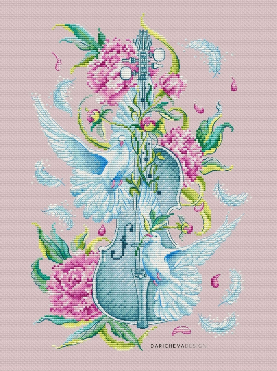 Music of Soul. Adagio Cross Stitch Pattern фото 7
