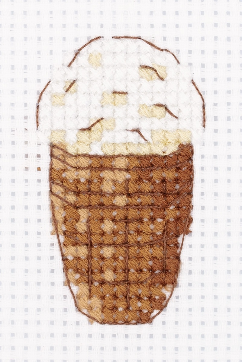 Ice Cream Cone Cross Stitch Kit фото 1