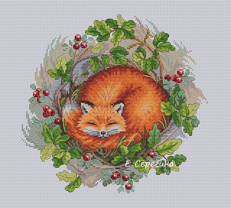 Fox Dreams Cross Stitch Pattern фото 2