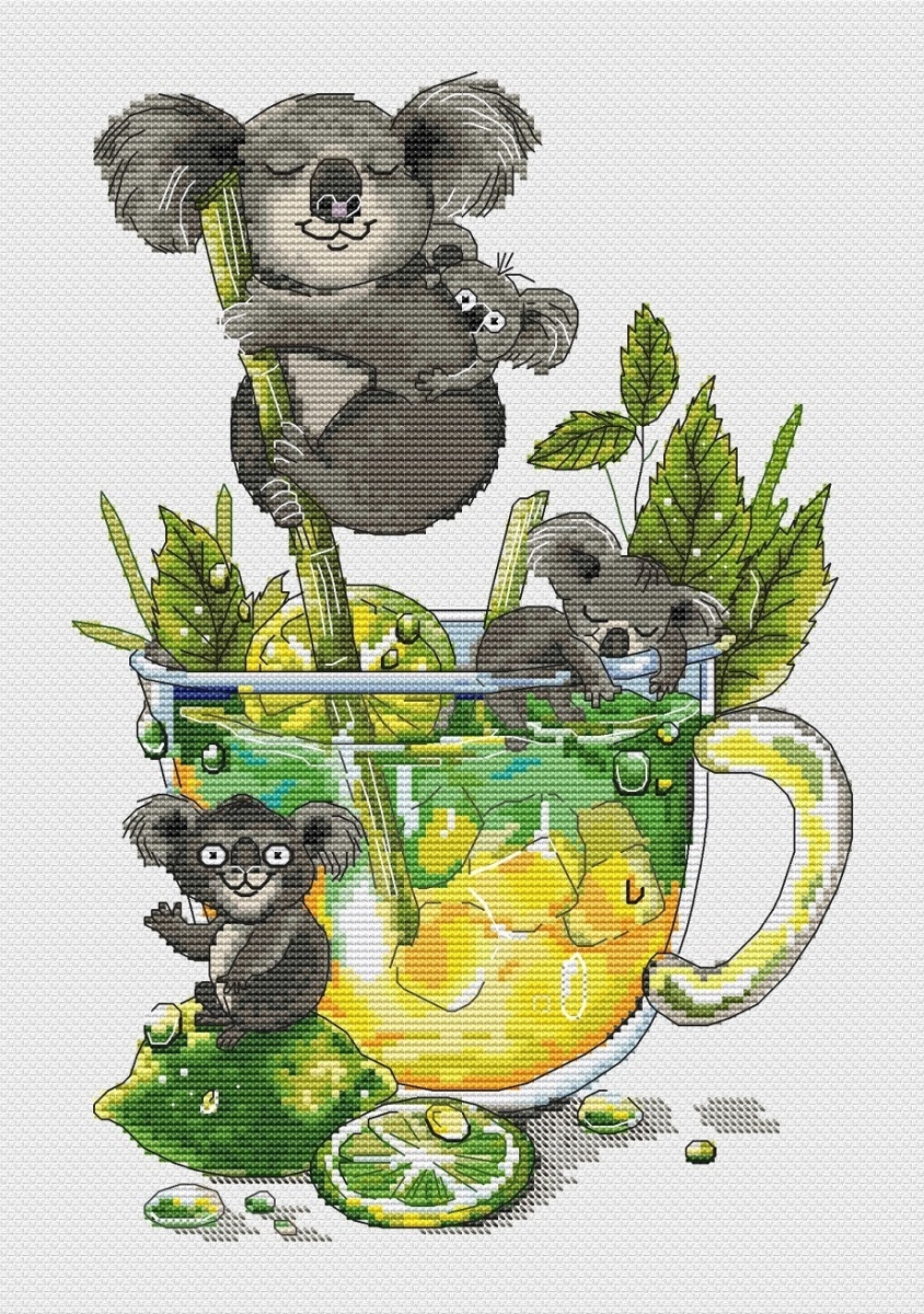 Koala Family Cross Stitch Pattern фото 3