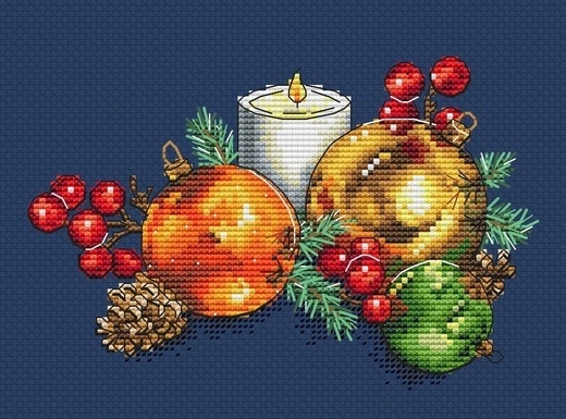 Christmas Balls Cross Stitch Pattern фото 3