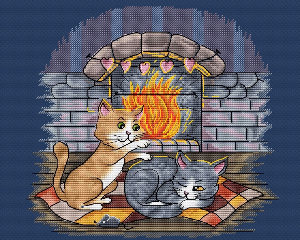 Ginger And Ash. February Cross Stitch Pattern фото 3