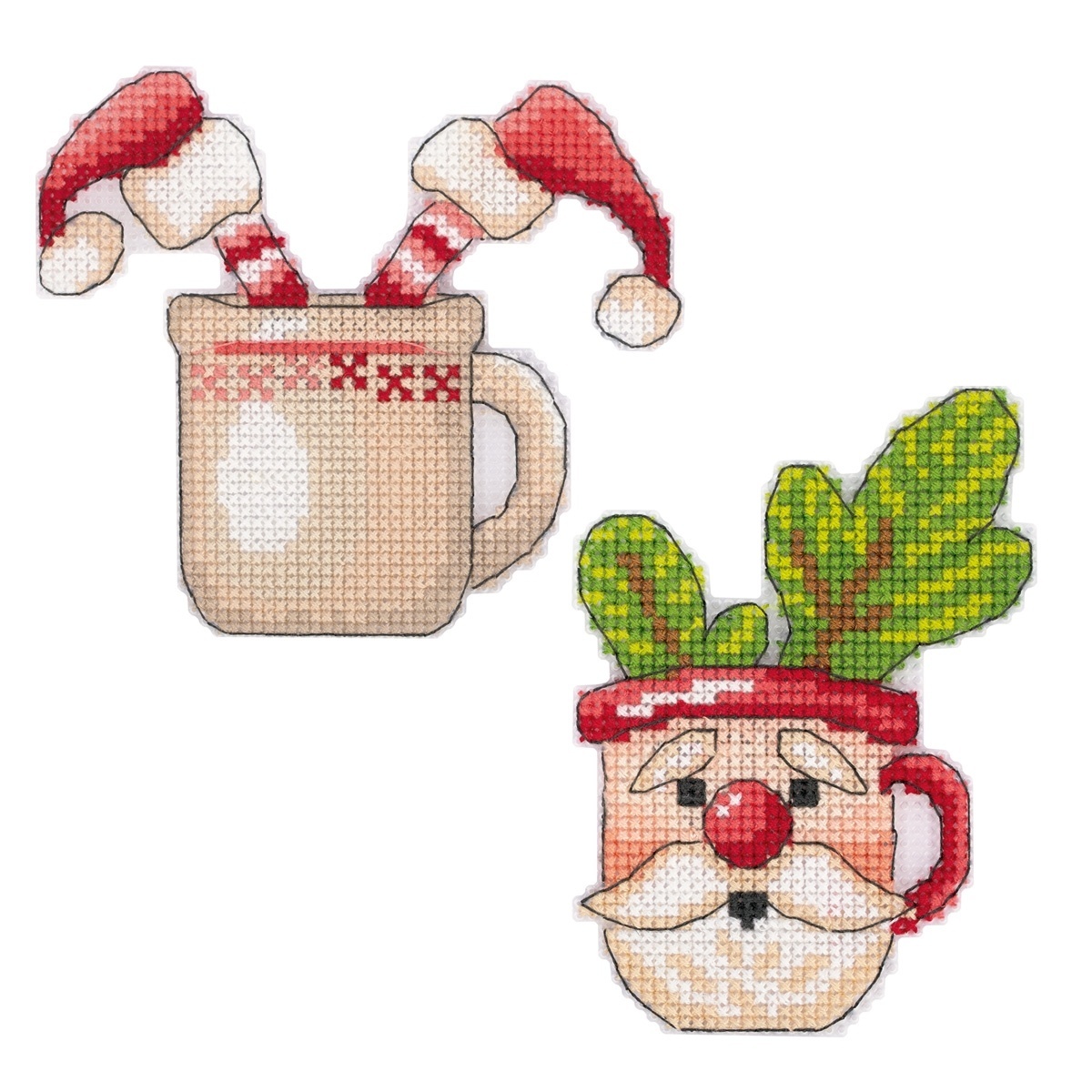 Christmas Mugs Cross Stitch Kit фото 1