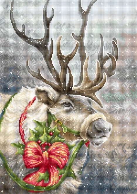 Christmas Deer Cross Stitch Kit фото 1