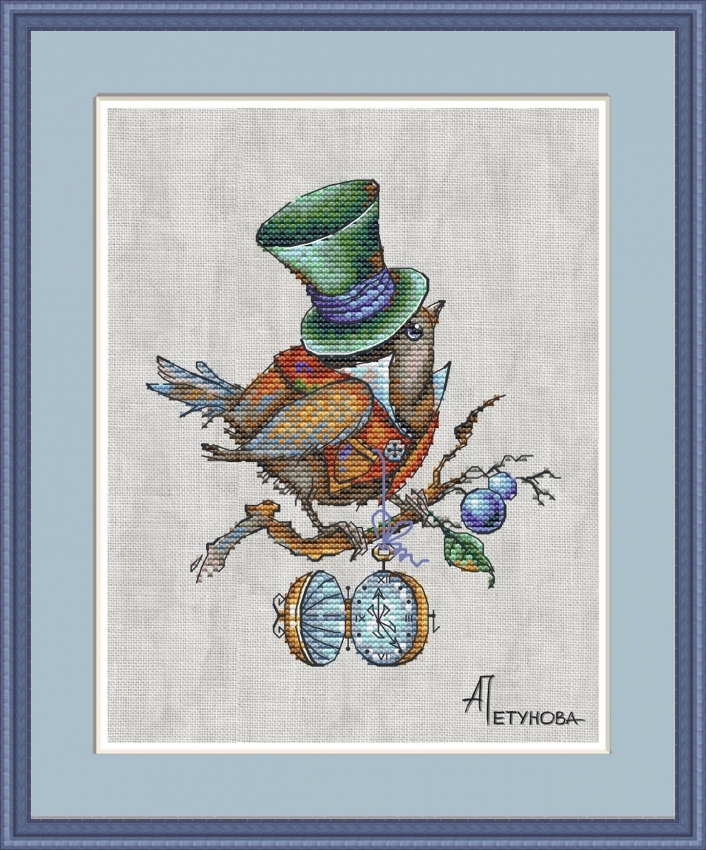 Mr. Sparrow Cross Stitch Pattern фото 1